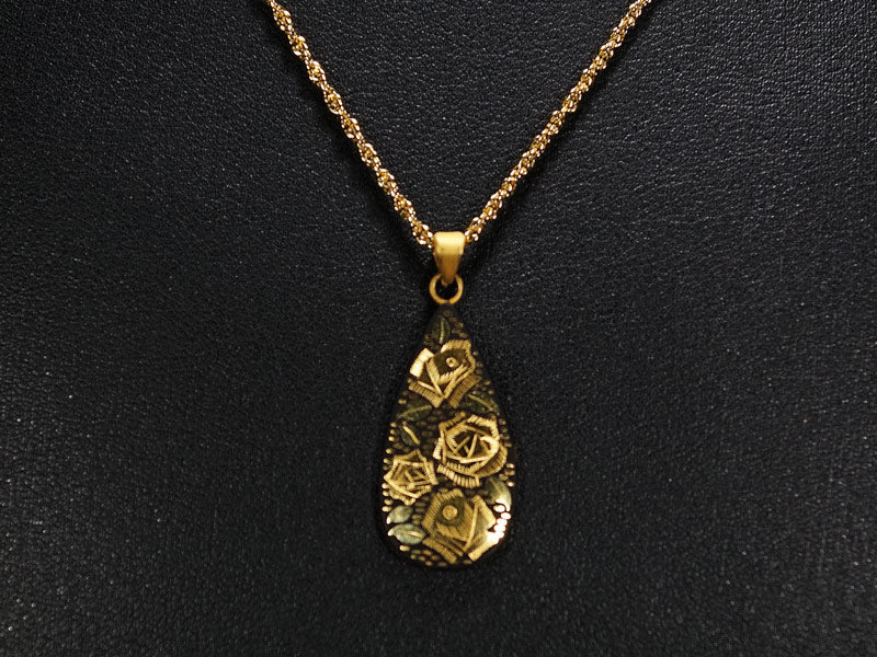 純金京象嵌】ネックレス 薔薇- JTOPIA