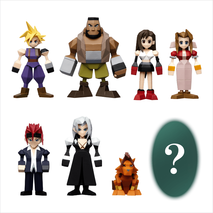 FF7 くじ ミニフィギュア クラウド ティファ エアリス ザックス等8種
