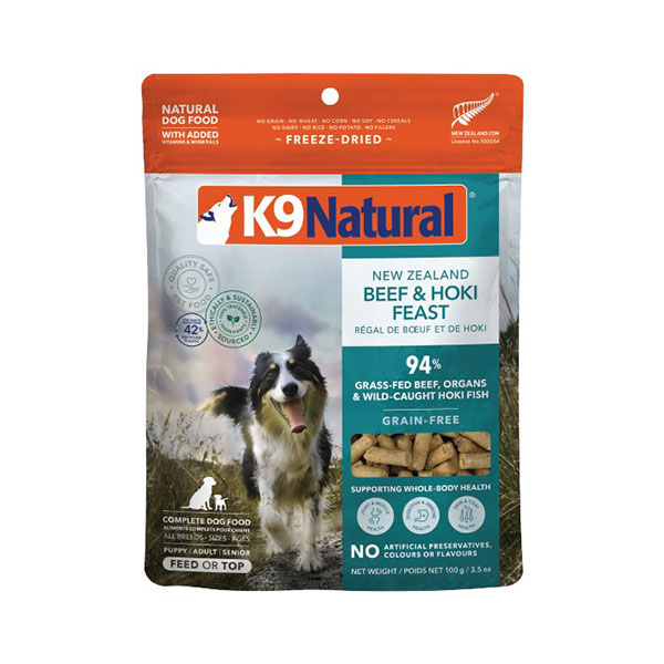 K9ビーフ＆ホキ（白身魚）・フィースト｜ドッグフード｜K9ナチュラル