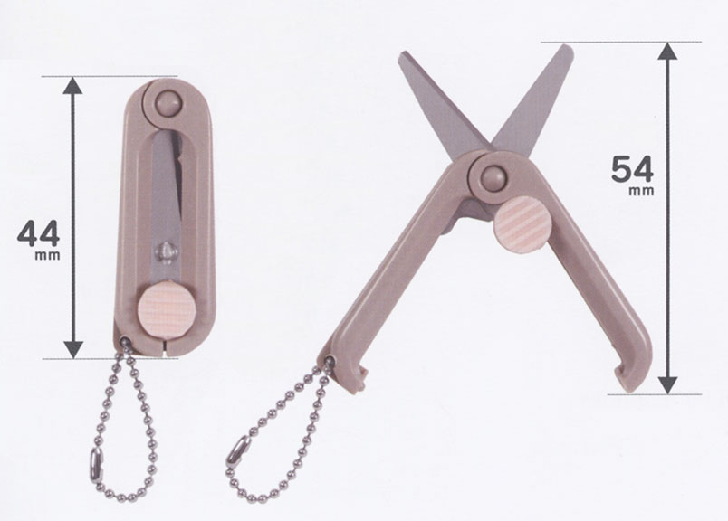 携帯用ハサミ】 極小サイズ。日本製刃。クツワ社。｜トピックス｜岡本