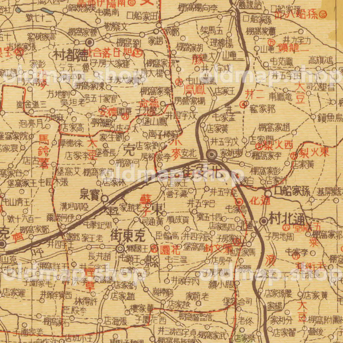 掛け軸（満州国地図 昭和18年版) 掛け軸（満州国地図 昭和18年版) 浜江