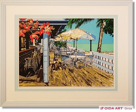 絵画鈴木 英人「SEA SIDE BAR」