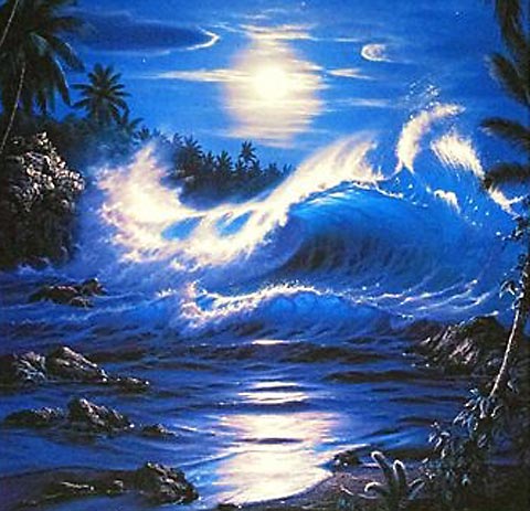 ラッセン マウイムーンII | 絵画など美術品の販売と買取 | 東京・銀座