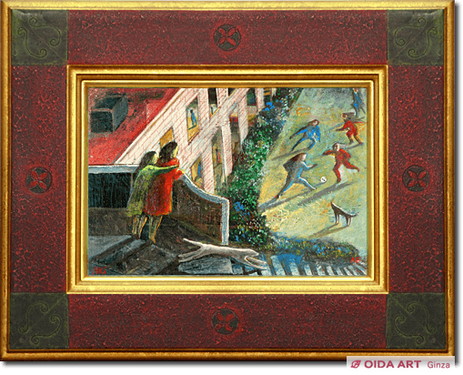 遠藤彰子 遠い日 油絵 新作保証 肉筆 遠藤彰子 遠い日 油絵 新作保証