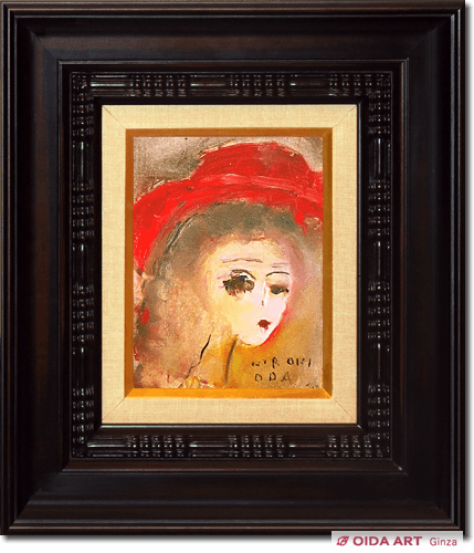 織田廣喜 【少女】油彩画 織田 廣喜 作『油彩 少女』 ｜骨董品買取 緑和堂