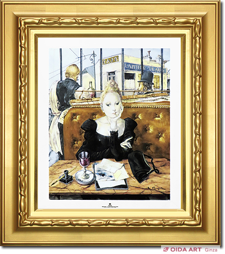 藤田嗣治 カフェにて（ロイヤルコペンハーゲン） | 絵画など美術品の