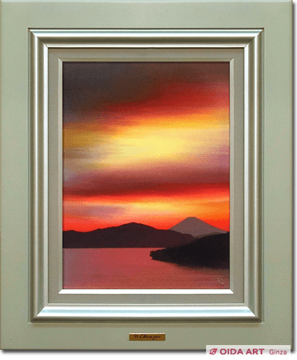 鎮西直秀【瀬戸内海早晨図】 肉筆画 鎮西直秀【瀬戸内海早晨図】肉筆画