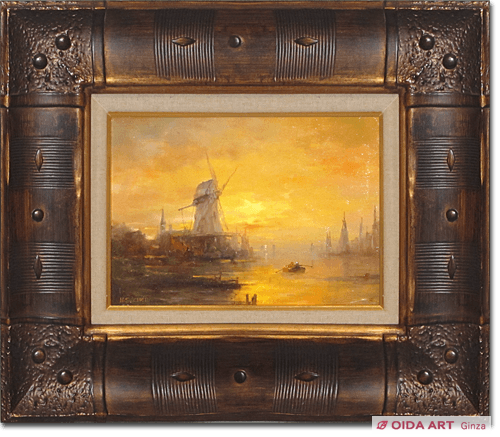 鈴木政輝 風車の見える風景 | 絵画など美術品の販売と買取 | 東京