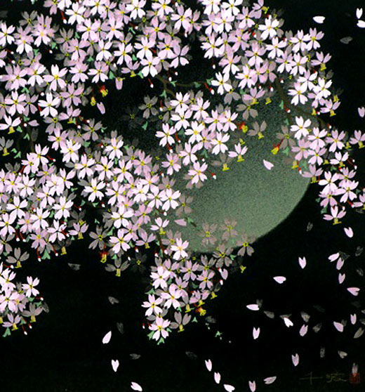 中島千波 月下春風 | 絵画など美術品の販売と買取 | 東京・銀座 おいだ美術