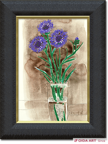 香月泰男 青い花 | 絵画など美術品の販売と買取 | 東京・銀座 おいだ美術