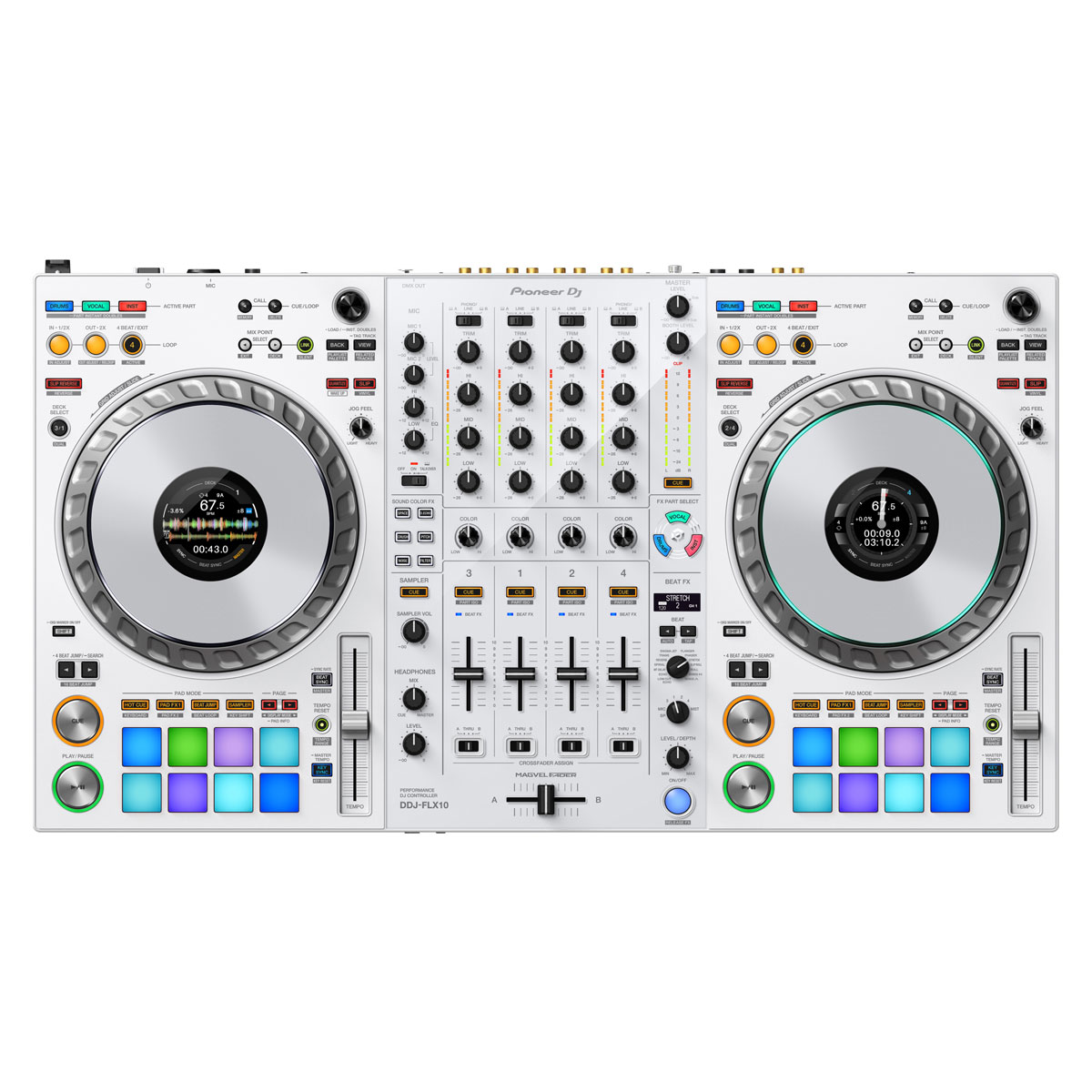 大人気DJコントローラーDDJ-FLX10にホワイトモデルが誕生！！純白