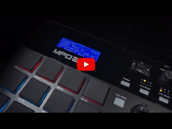 AKAI professionalのMIDIコントローラー MPD226のご紹介。