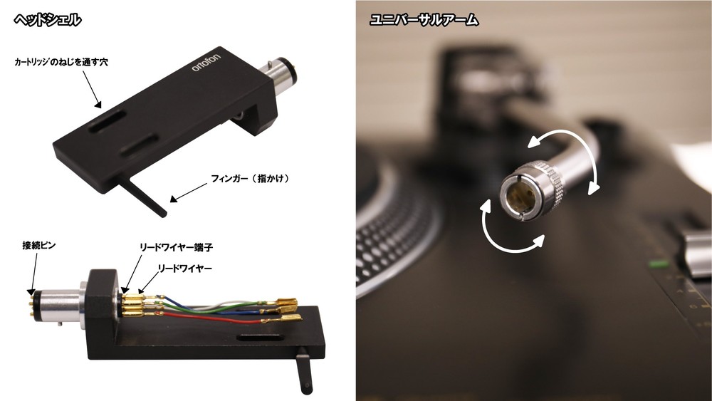 SHURE M44G レコードカートリッジ 針付きTechnics ヘッドシェル 【公式