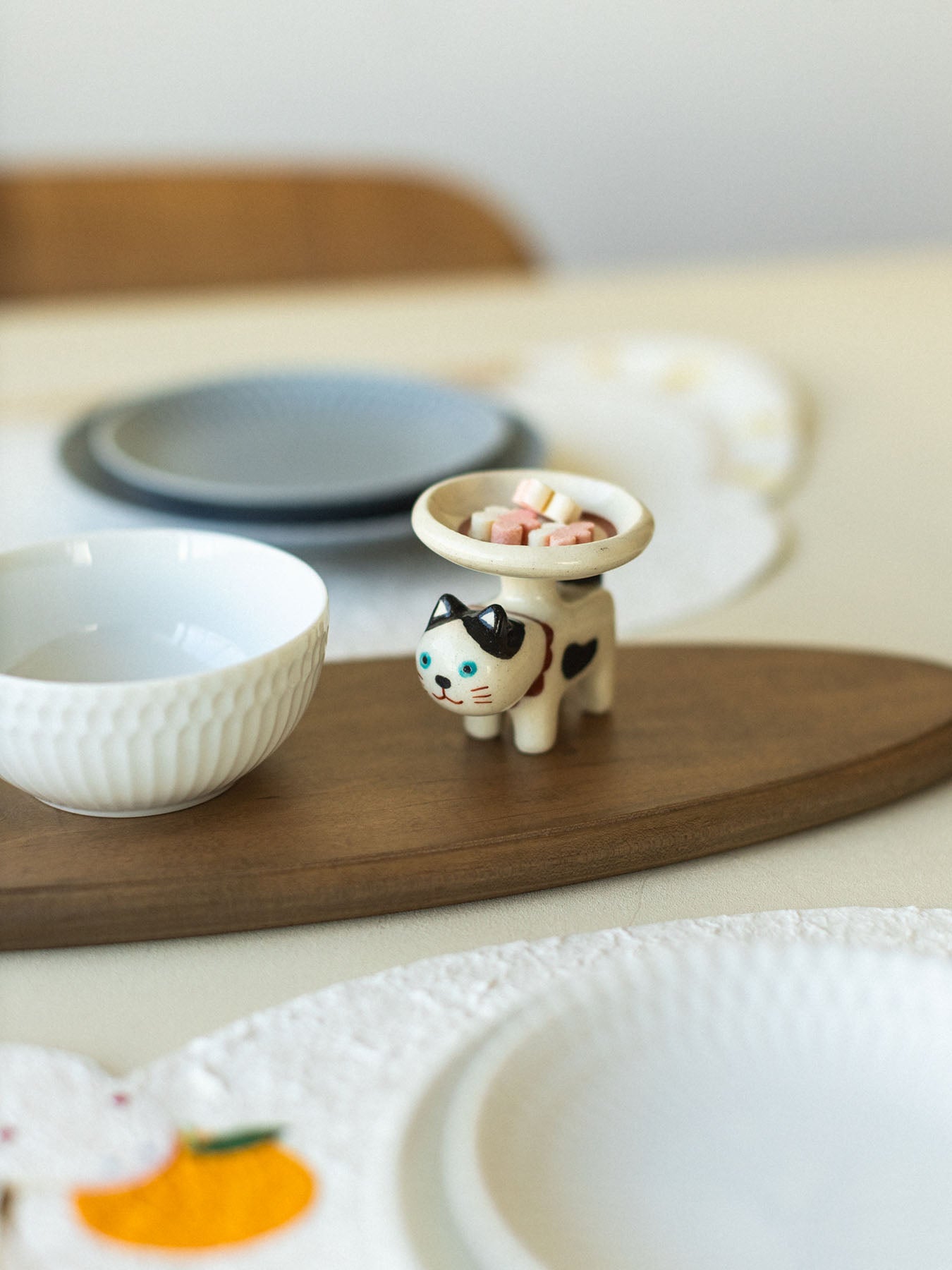 ま工房 子守り猫／豆皿（別注）｜皿・器｜オルネ ド フォイユ公式