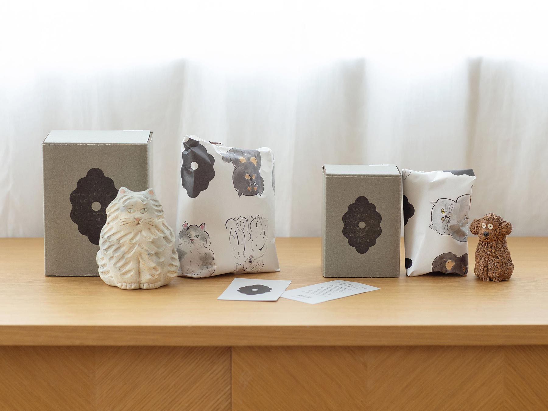 幸生窯 陶のオブジェ／猫｜オブジェ・ぬいぐるみ｜オルネ ド フォイユ