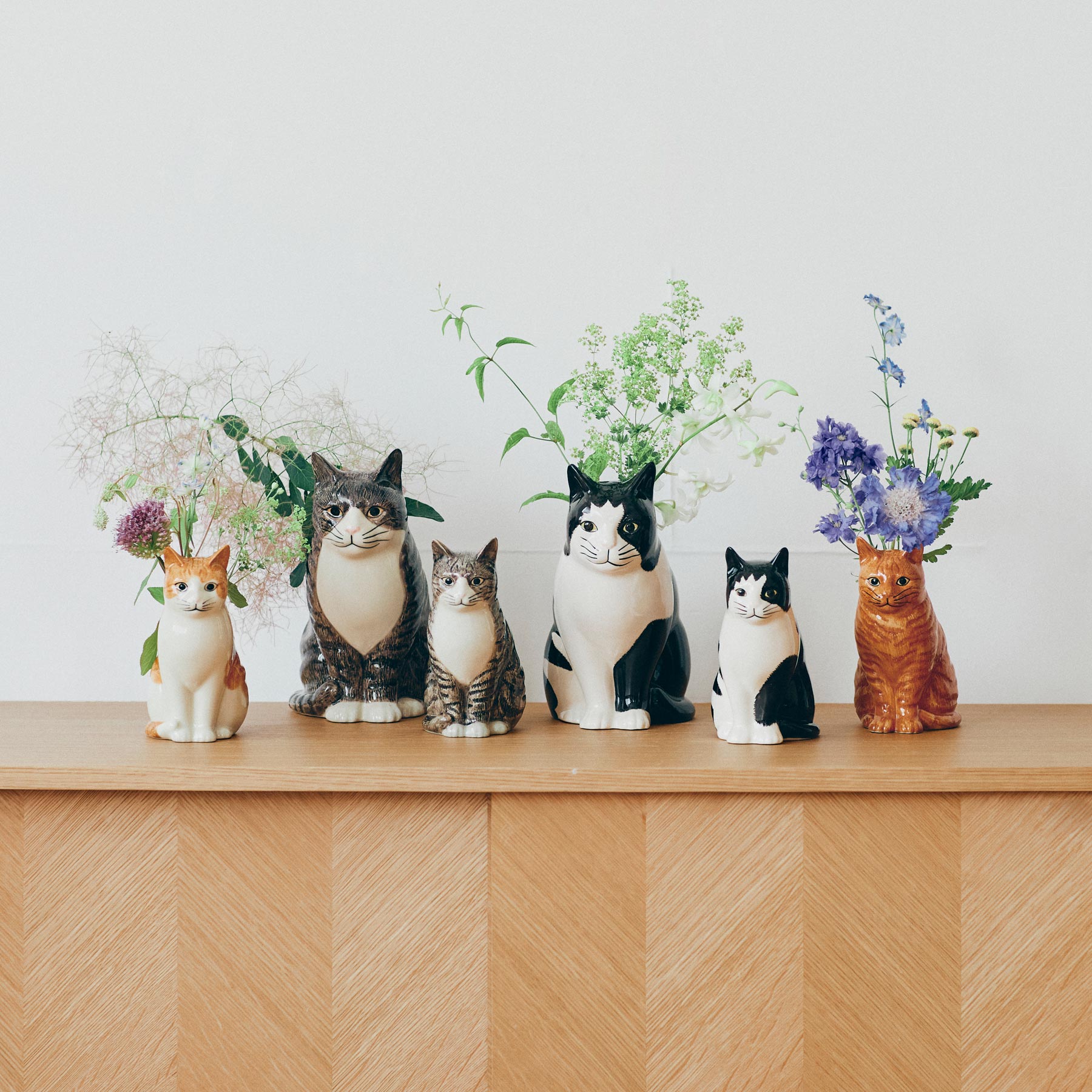 SUSAN PALEY セラミック ビンテージ 可愛い 猫 花瓶 フラワーベース