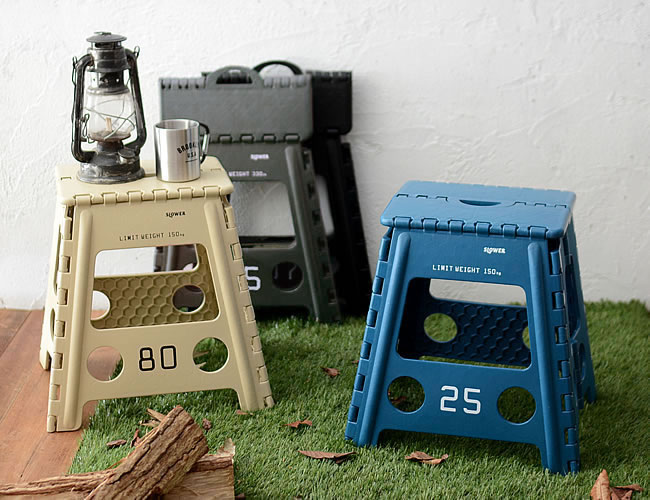 SLOWER フォールディング スツール ナチュラルインテリア 生活雑貨の