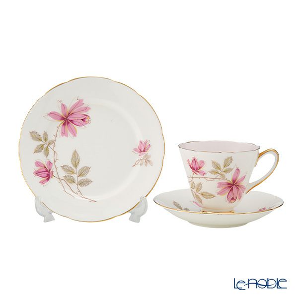 英国購入アンティーク】1920年代 花柄 トリオ 英国購入アンティーク