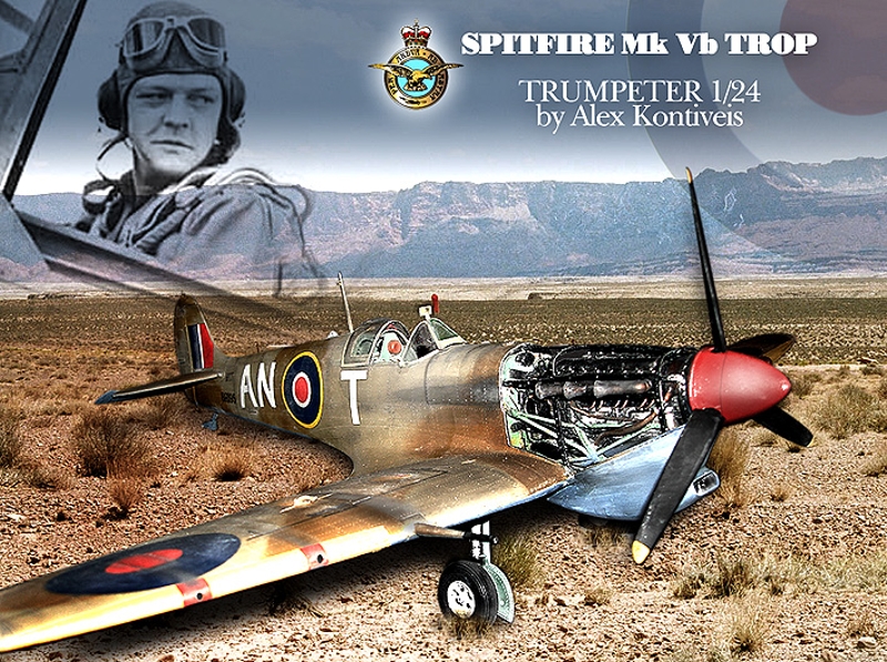 Trumpeter 1/24 scale Spitfire Mk Vb Trop | Large Scale Planes