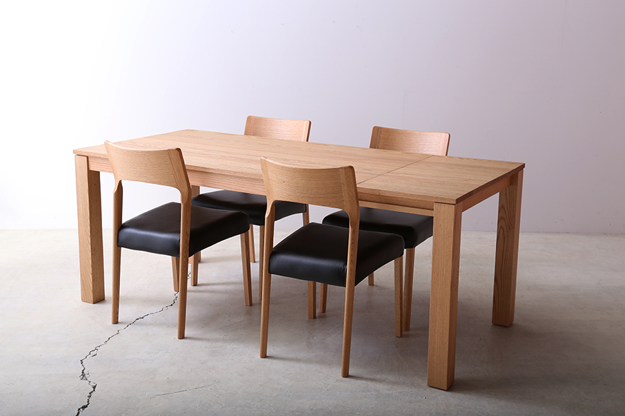 SE 伸長式無垢材ダイニングテーブル OAK(オーク) * - ダイニング