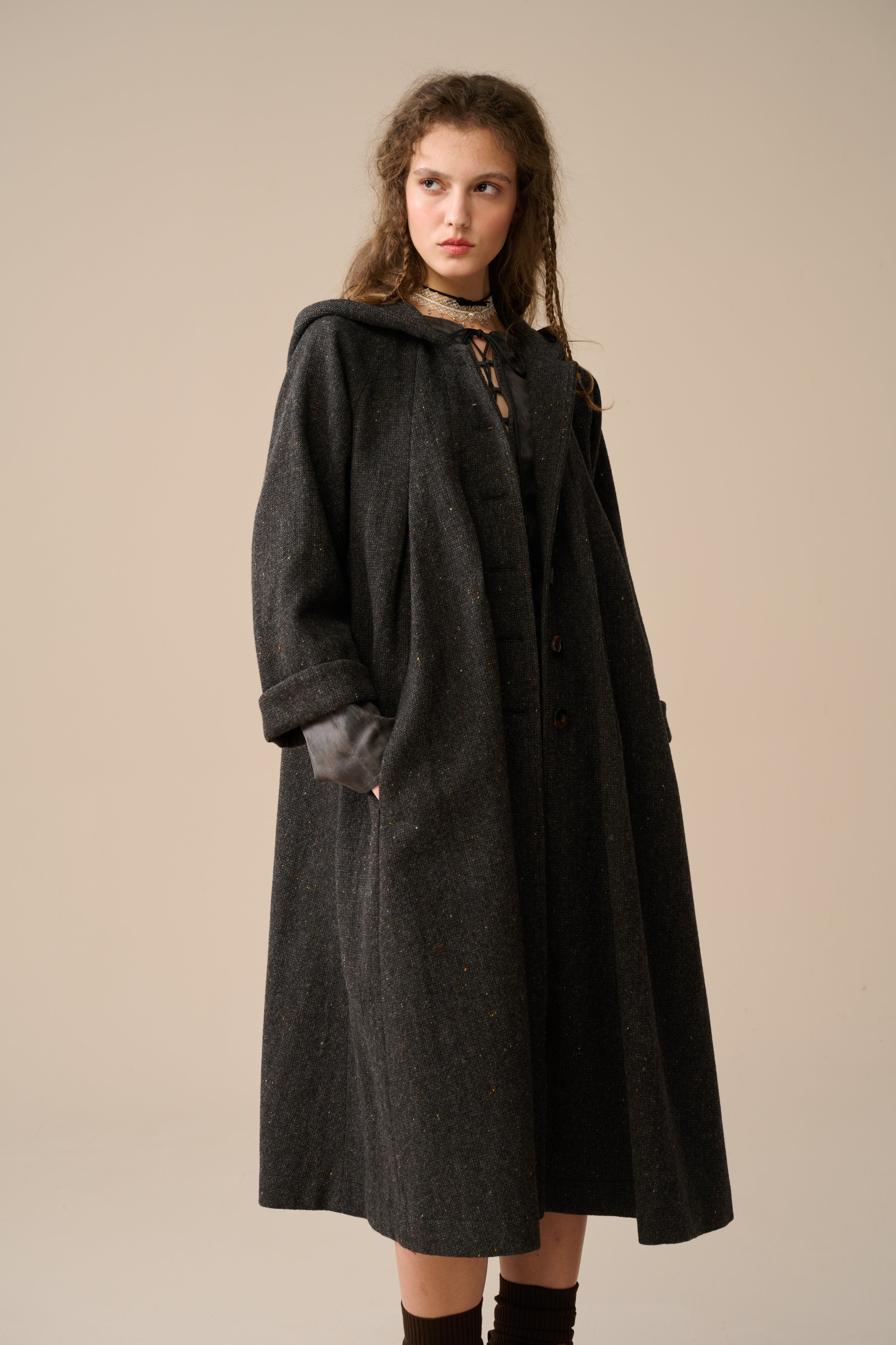 Academy 06 | hooded wool coat jacket – Linennaive