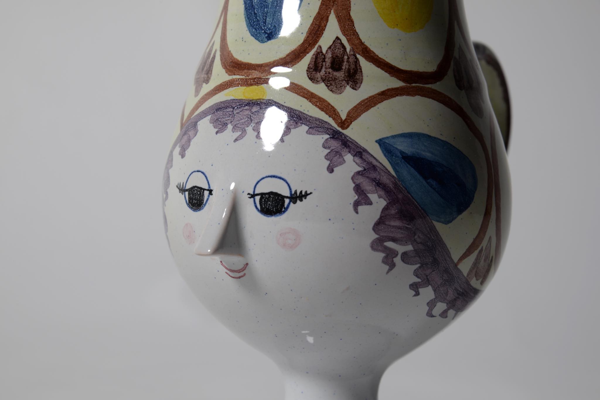 ノルウェー 銅製 エナメル絵皿 Bjornstad ビョーンスタッド