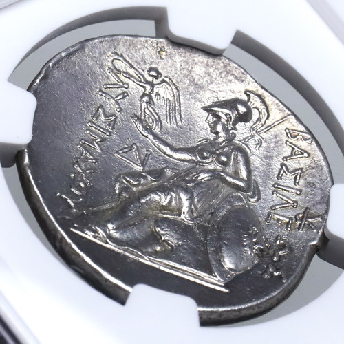 リシュマコス アレクサンダー大王 テトラドラクマ銀貨 アモンの角 NGC