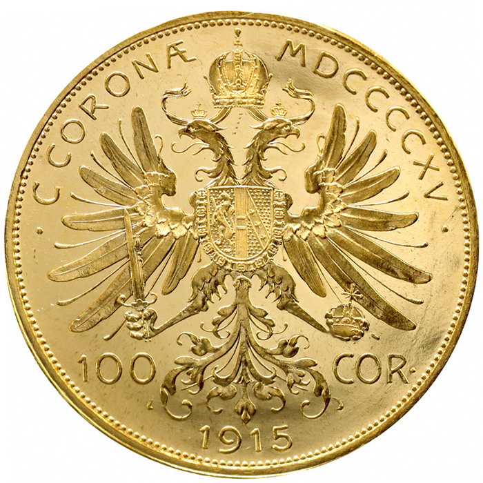 1913年オストリアハンガリー帝国フランツ・ヨーゼフ1世2コロナ銀貨ハイ