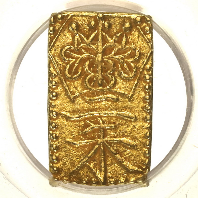 天保二朱判金 1832年〜1858年 fa1914 天保 ニ朱金 天保二朱判金 1832年