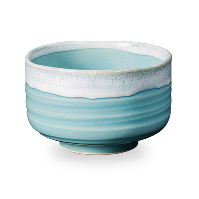 LUPICIA】波佐見焼 ミニ抹茶碗 青釉白唐津流し | 茶器・オリジナル