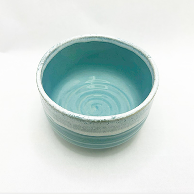 LUPICIA】波佐見焼 ミニ抹茶碗 青釉白唐津流し | 茶器・オリジナル