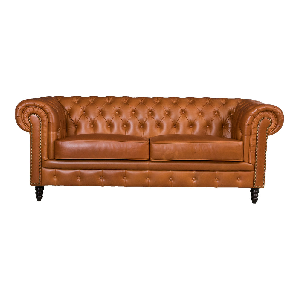チェスターフィールド♦️高級 鋲打ち 3人掛け ソファ♦️人気の