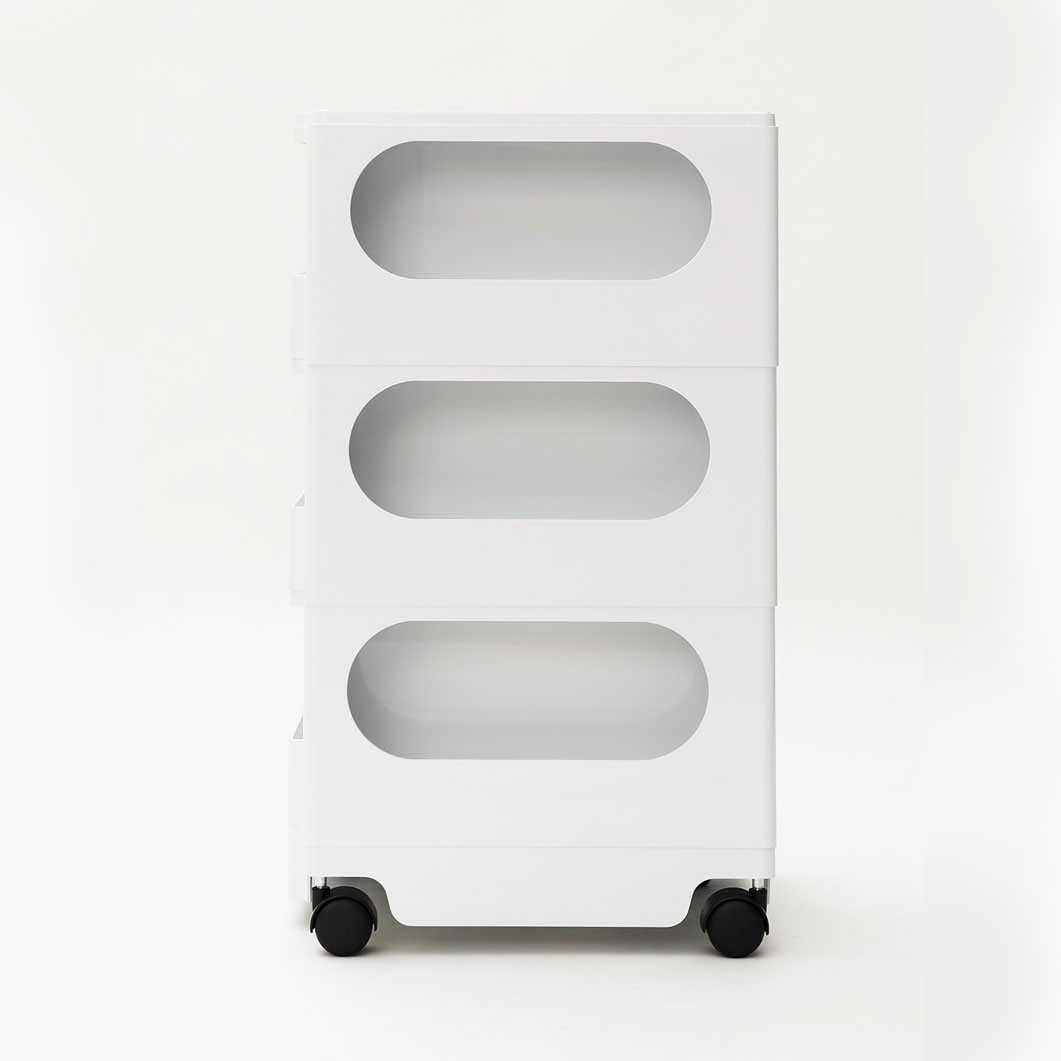 ボビーワゴン 3段5トレイ トルネードグレー(トルネードグレー)：ホーム