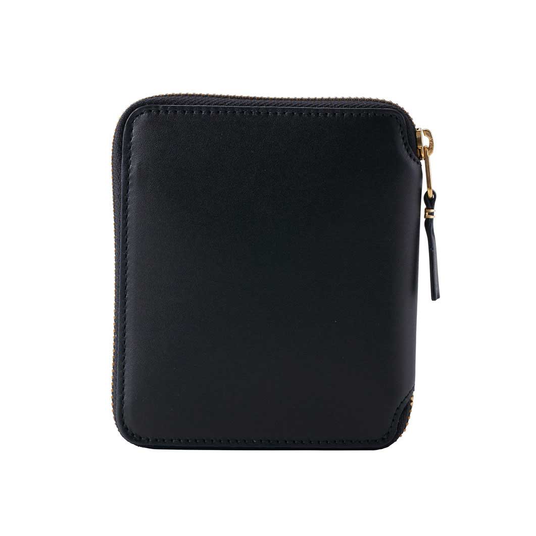 COMME des GARCONS 二つ折り ZIPウォレット ブラック(ブラック