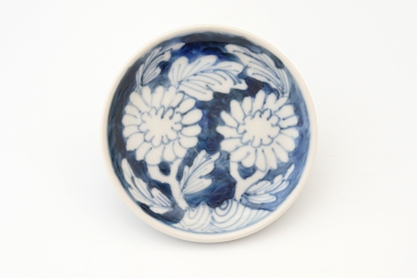 堀畑蘭 染付菊詰め 2.5寸皿｜和食器の通販 monsen