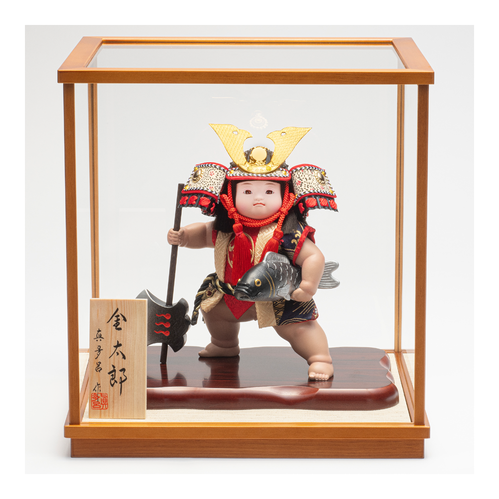 童陣営合戦図】玉盈 714 端午の節句 金太郎 掛け軸 肉筆 童陣営