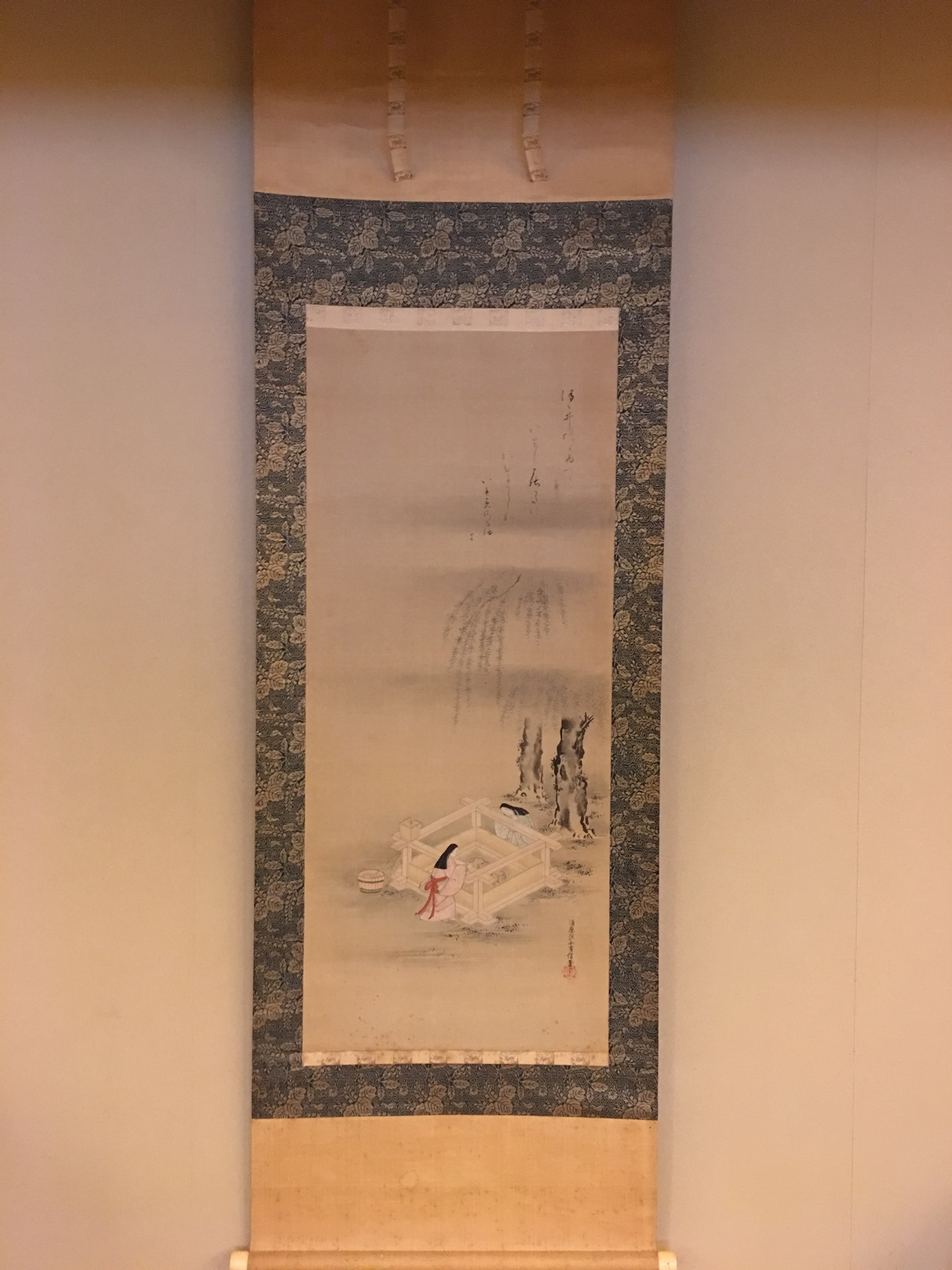 AKa7064 狩野惟信 養川院惟信 養川院法眼 肉筆 掛軸富士山図】清原