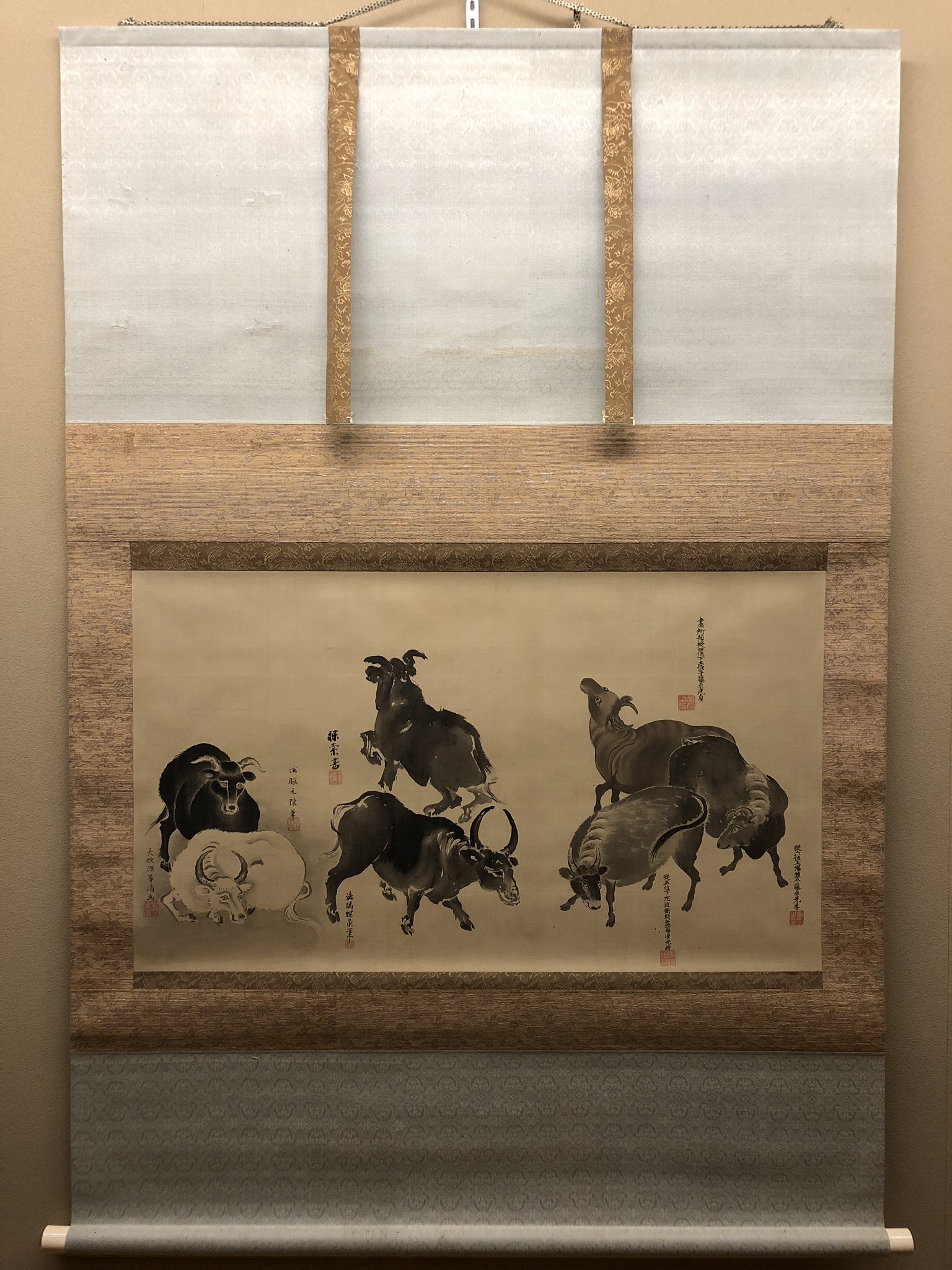 真作】土佐光孚/山水高士人物図/東下り図/掛軸☆宝船☆Y-824JM