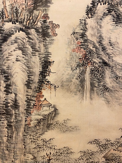 田能村直入 秋景山水図｜古美術・掛け軸の販売・買取・鑑定-松本松栄堂