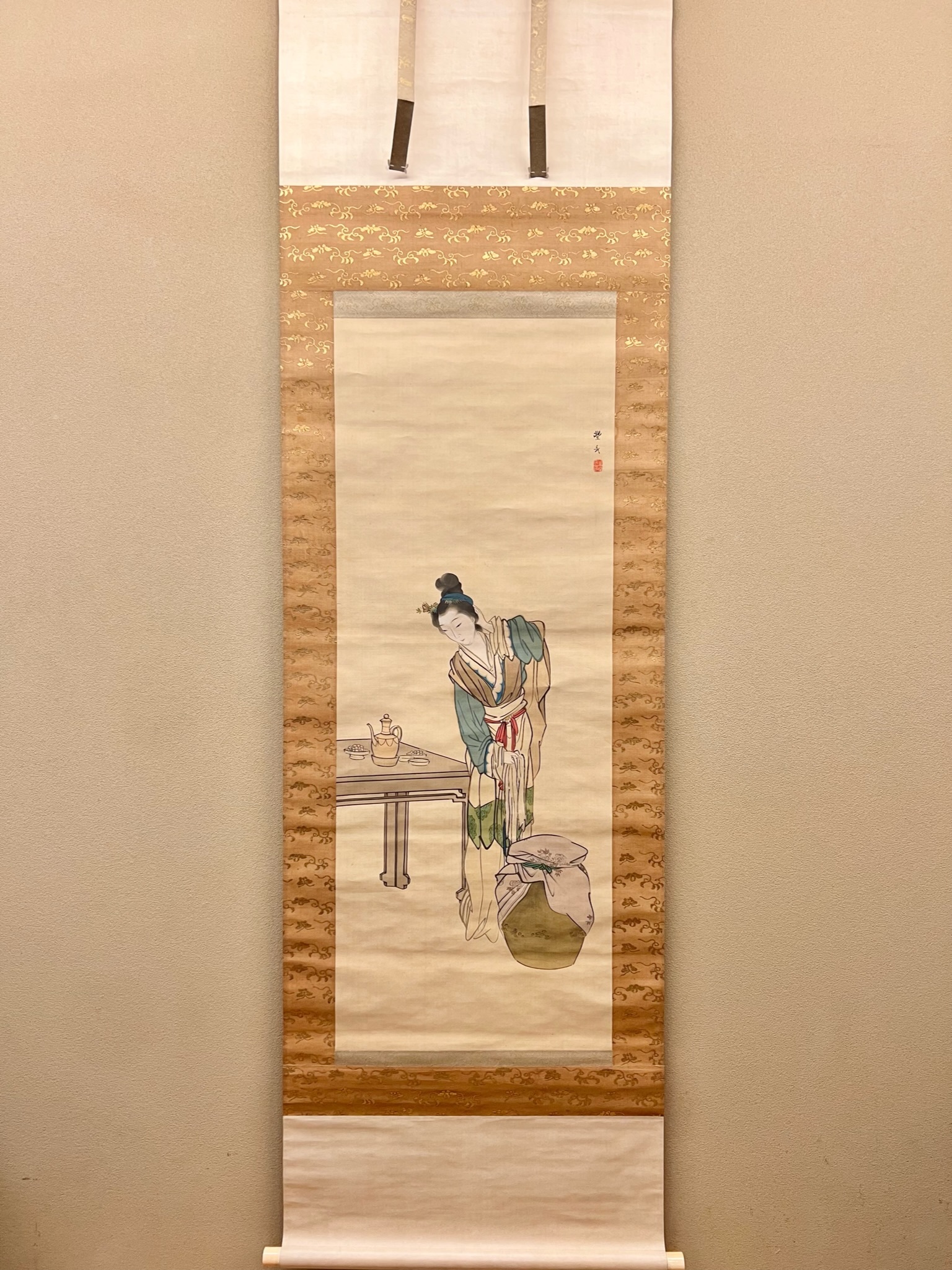 掛け軸トンボ骨董品古美術美術品レトロ