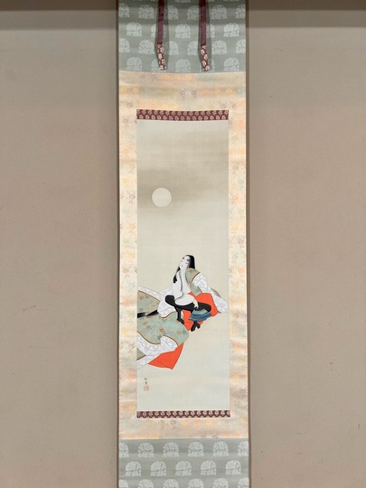 上村松園 月下佳人図｜古美術・掛け軸の販売・買取・鑑定-松本松栄堂