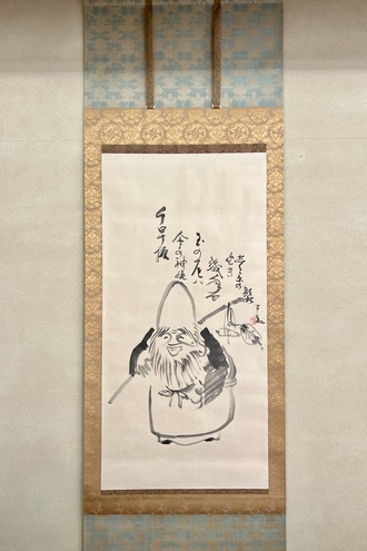 大正〜昭和【掛軸】作者不明 作者不明、野晒し図 掛軸 作者不明、野