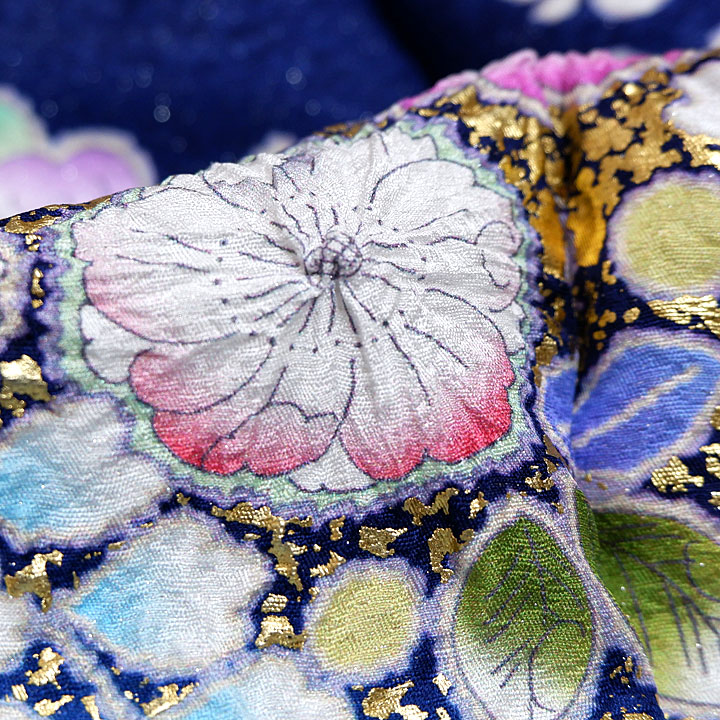 512z7.412y20.小物類.501u16☆振袖 身幅広め 辻が花絞り染 512z7