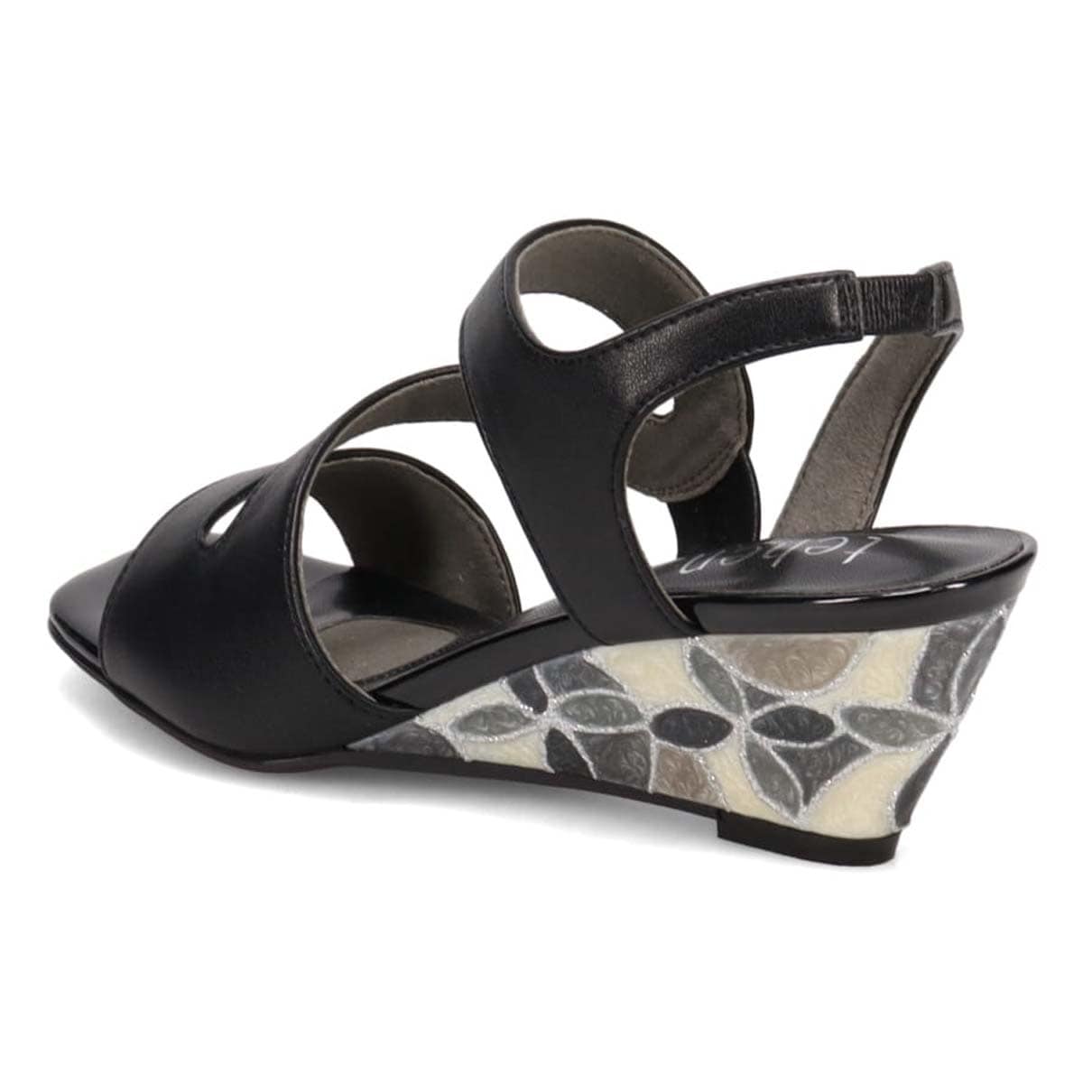 テーン tehen ステンドグラスウエッジヒールサンダル TN1803(23.0