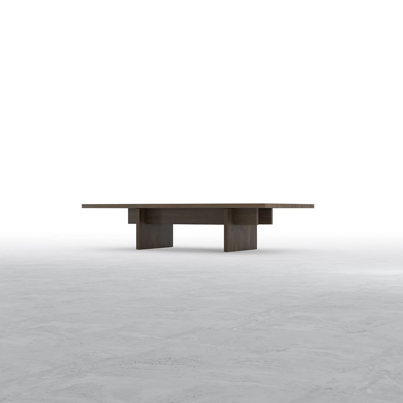 座卓 木製脚 幅1500×奥行900㎜ ラバーウッド（ブラウン）ちゃぶ台