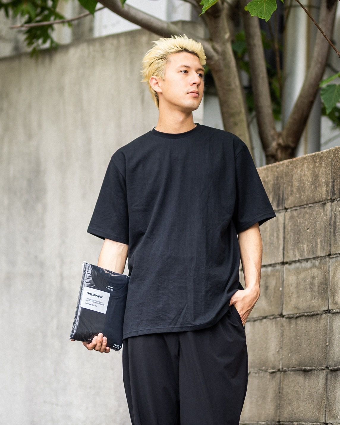 Graphpaper - グラフペーパー パックTシャツ 2-Pack Crew Neck Tee