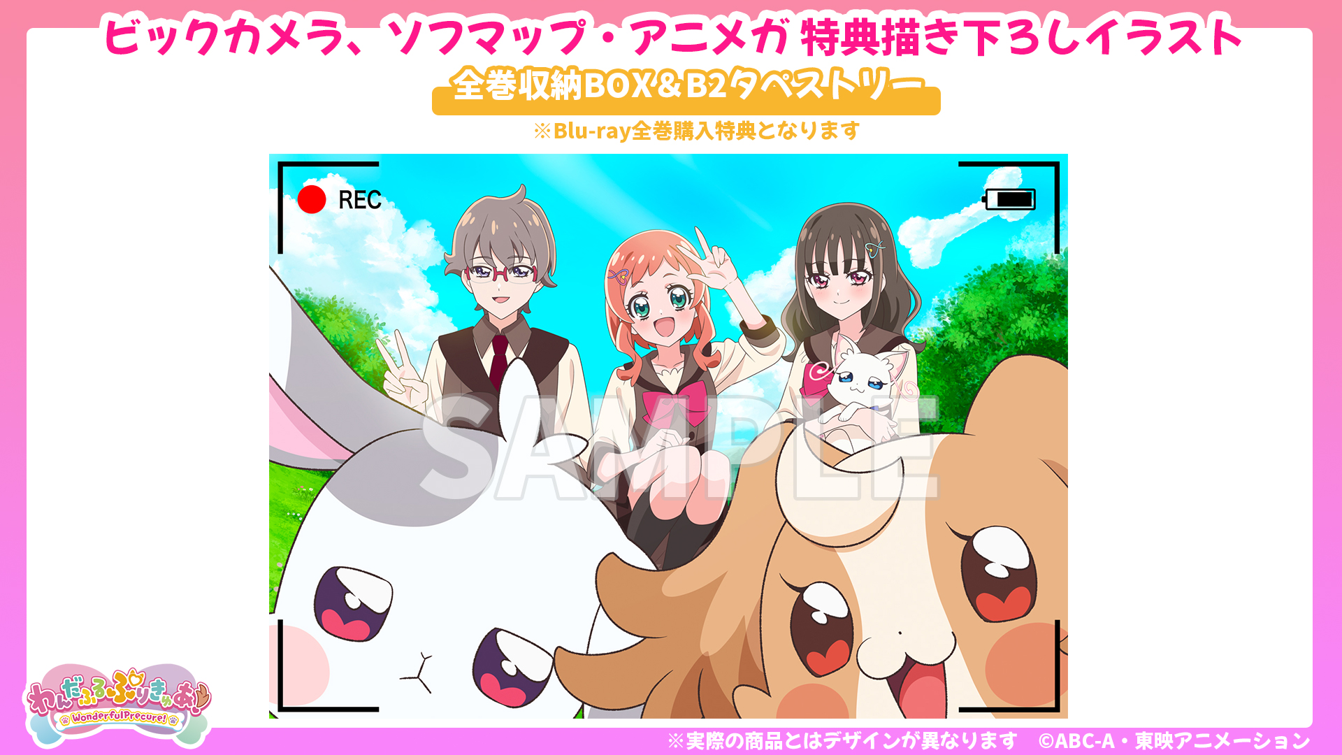 わんだふるぷりきゅあ！ ブルーレイ全巻購入特典 描き下ろし色紙