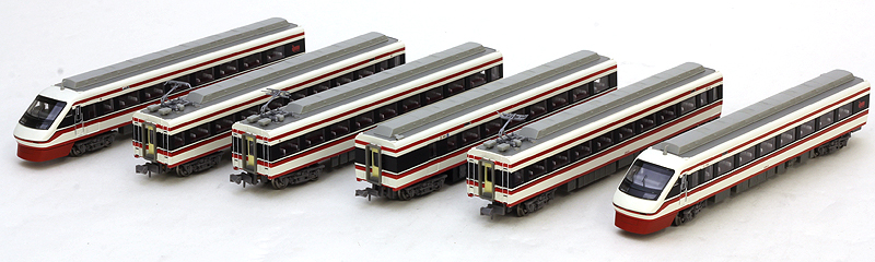 東武200系シングルアームパンタ妻板塗装 急行「りょうもう」 6両セット