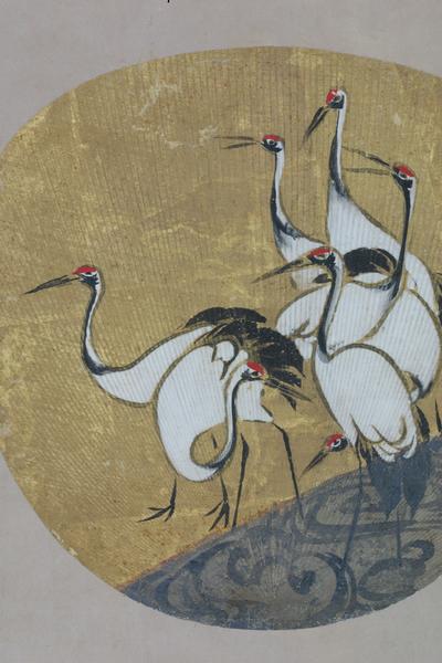 群鶴流水図（尾形光琳筆） - MIHO MUSEUM