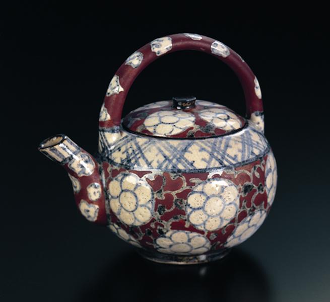 J052. 時代茶道具【尾形乾山】色絵花文 茶碗 仕覆 合箱付属 / 古美術